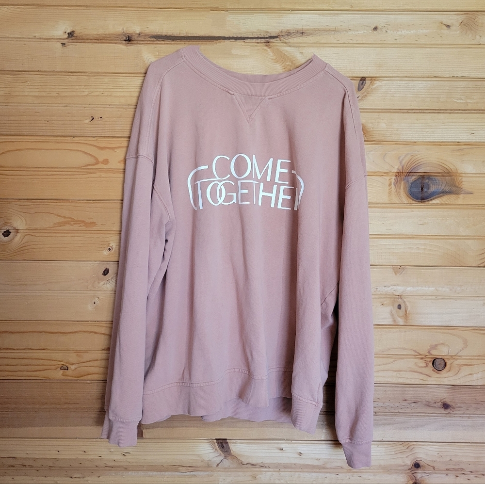 Come Together Goodfellow & Co. Light Pink Crew Neck Sweatshirt, Size: XL
